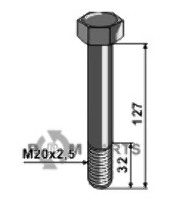 Bolt m20x2,5x127 - 10.9 63-20127