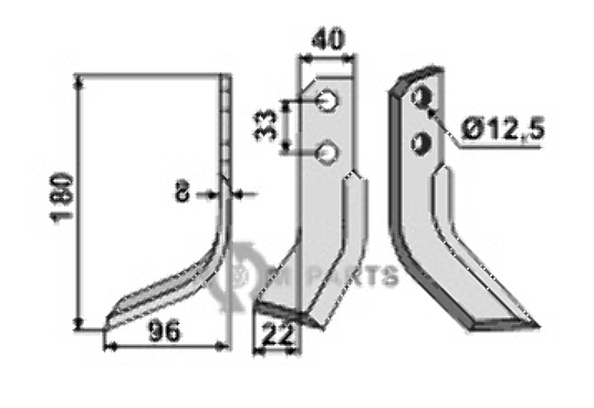 Blade left model