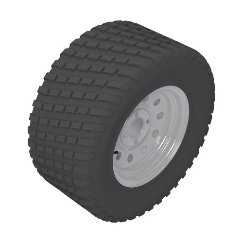 Tire & wheel - 23x9.50-12 turf master 4 ply