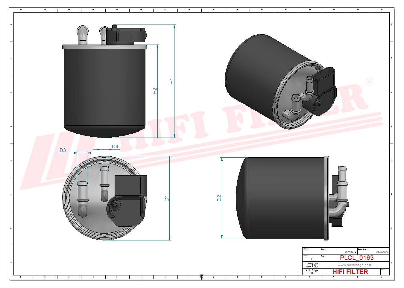 Fuel filter passend voor mercedes 6510902052