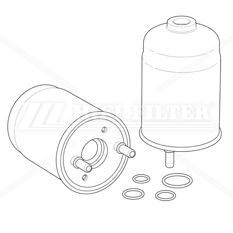 Fuel filter passend voor mahle kl 485/16 d
