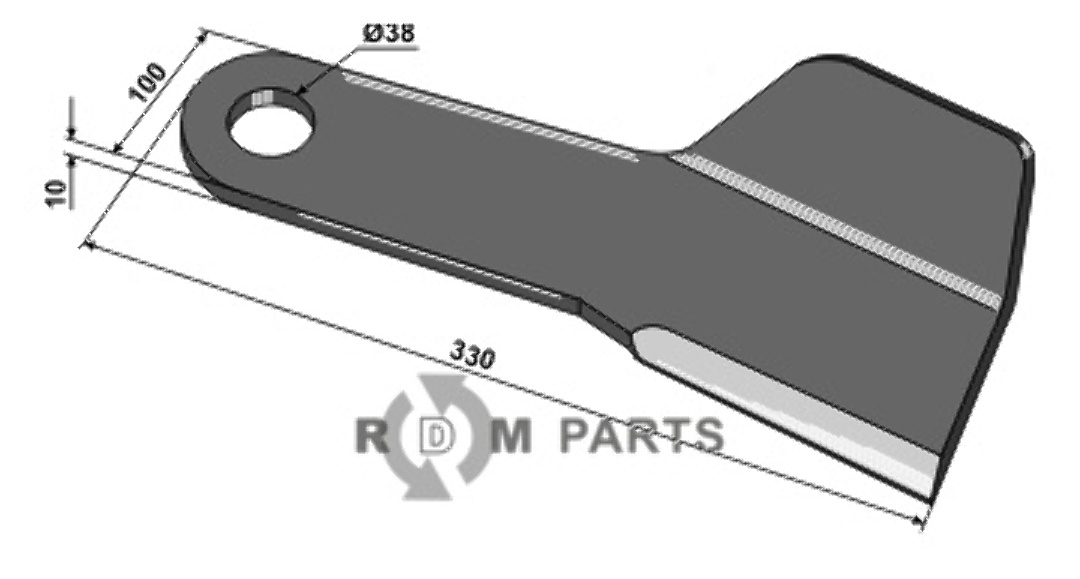 RDM Parts Mes, links passend voor Spearhead 7770759