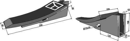 Share fitting for Mandam 08-03-0087