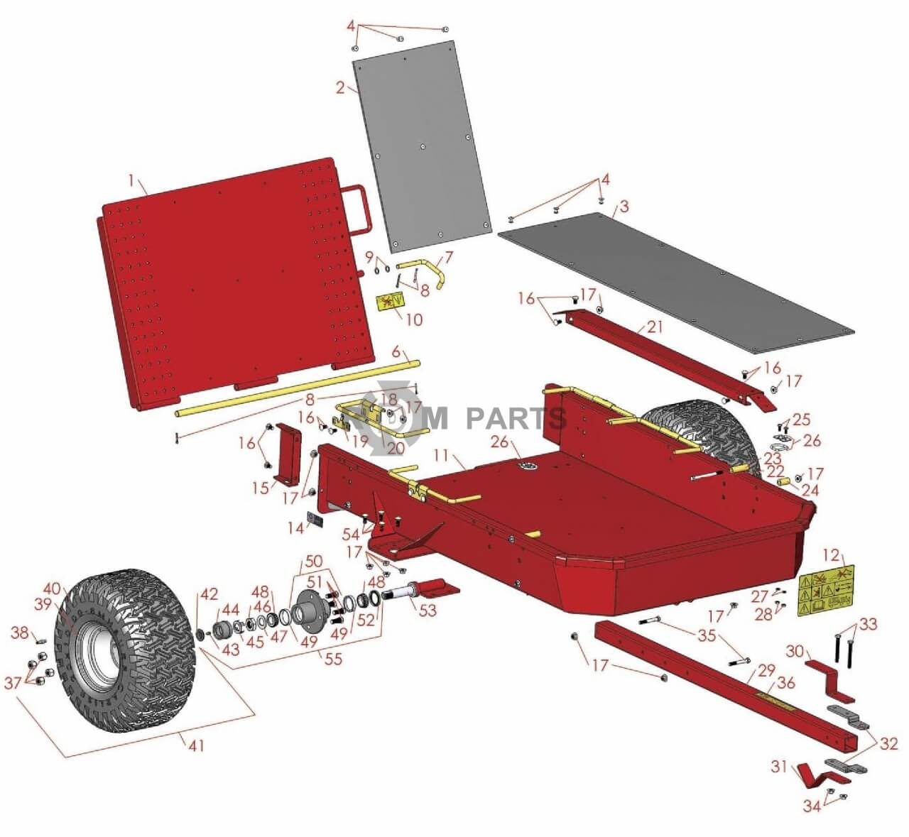 Replacement parts for Toro Trans pro 100