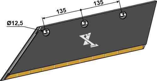 Schar-Hinterteil 15x150 SB56D L - links geeignet für Lemken 3352135