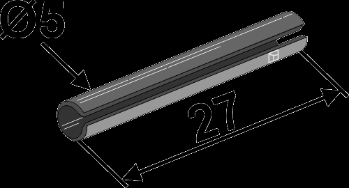 Clamping pin - Ø5x27