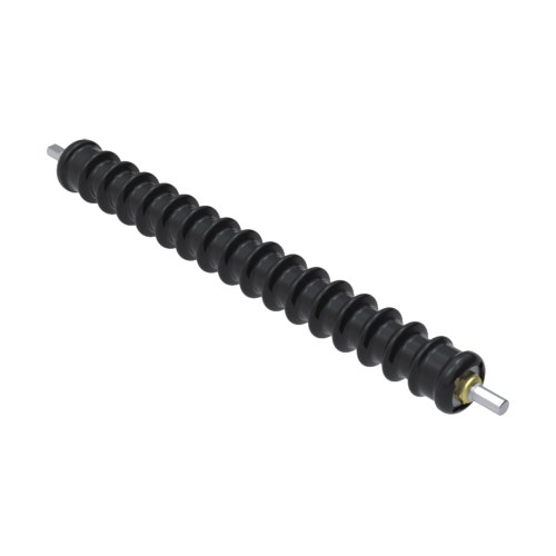 Roller - grooved uhmw polyethylene