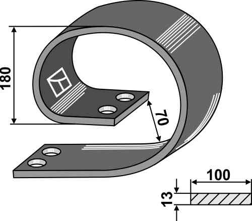 Upper part fitting for Marsk-Stig 01010040