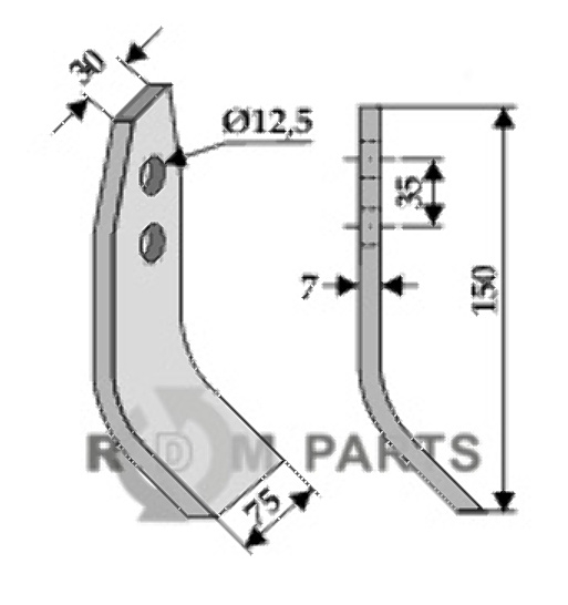RDM Parts Klinge geeignet für Gyro 12170100