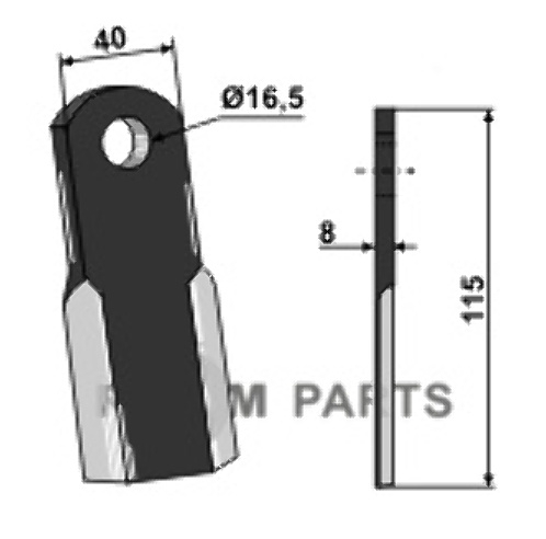 RDM Parts Straight blade