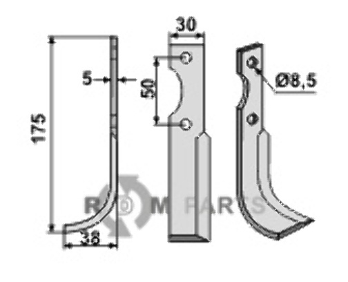 Blade, left model