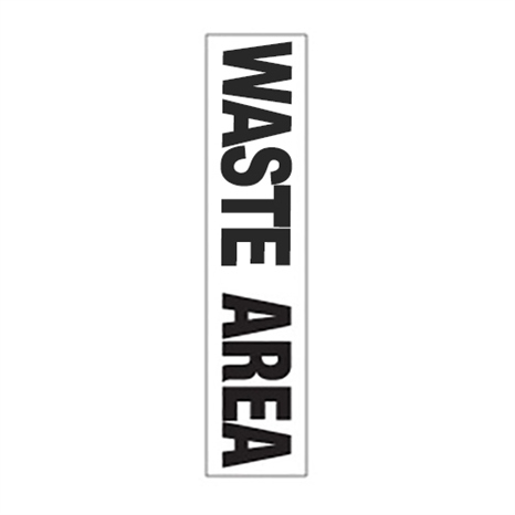 Decal - sign waste area