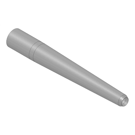 Alloy hollow tine - .750mt x 5.750l x .470od
