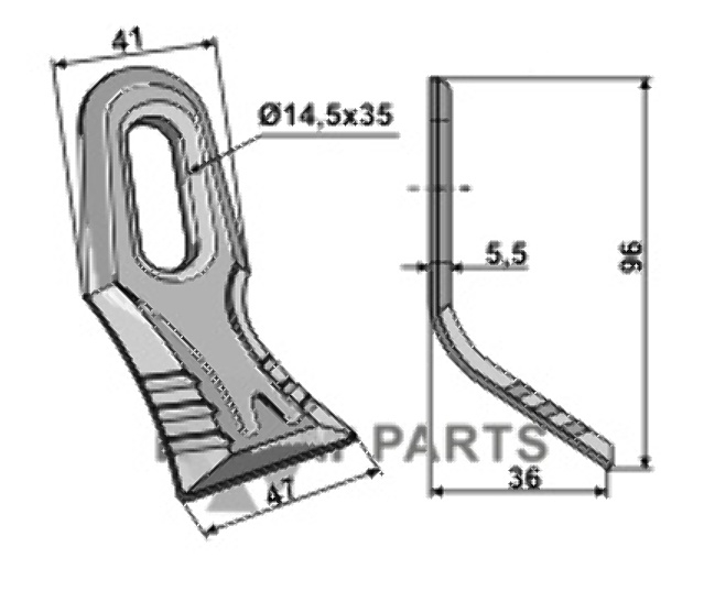 RDM Parts Y-kniv