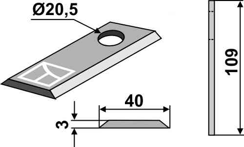 Rotary mower blade