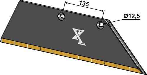 Share wing 15x150 SB45D R - right fitting for Lemken 3352130
