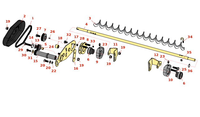Toro Greensmaster 3250-D Rear Roller Brush