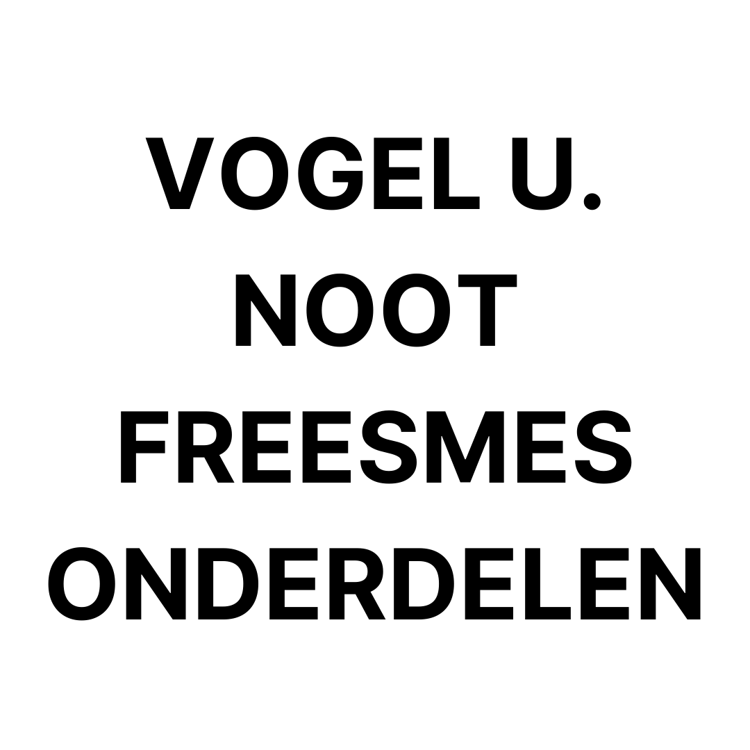 Vogel u. Noot freesmes onderdelen