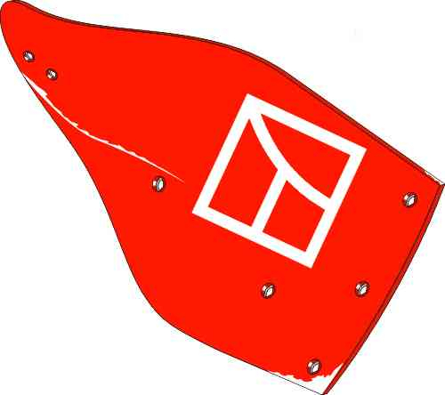 Rister - rechts passend voor Kuhn 616138
