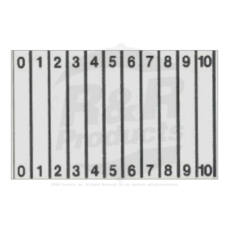 Label - intensity graduation Label - intensity graduation
