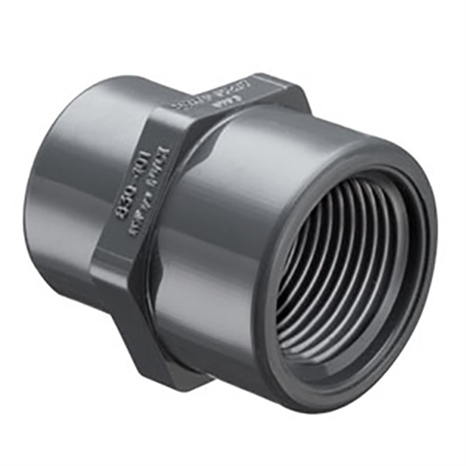 3/4x1/2 pvc reducing coupling fpt sch80