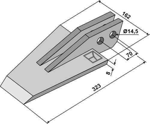 Spades fitting for Celli 161516