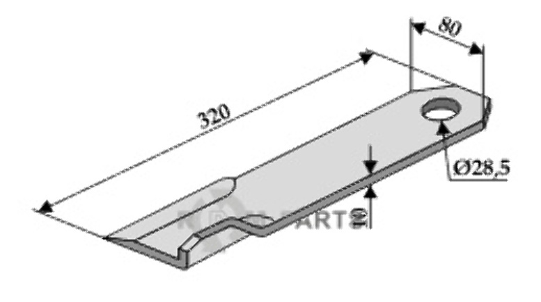 RDM Parts Flail fitting for Schmidt 255115-8