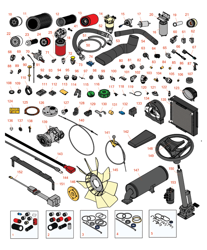 Basic machine parts suitable for your Toro 4500-D & 4700-D Model 30857,30857,30858,30868 & 30873.