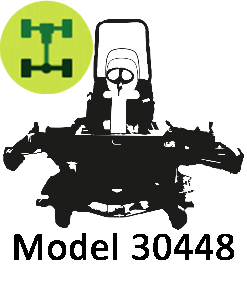 Toro rotary mower Groundsmaster 4000D - Model 30448 rear axle parts