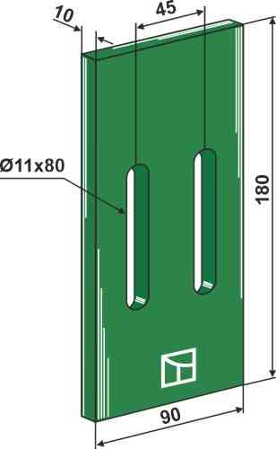 Greenflex plastik afskraber for pakkevalse 53-f102