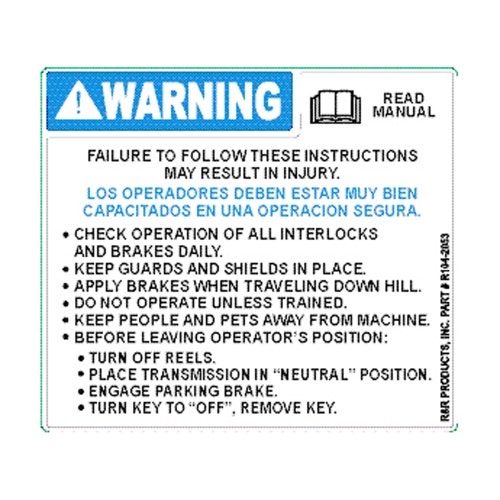 Decal - warning