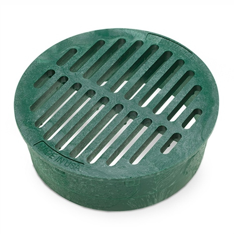 Rain bird 6 in round flat grate - green