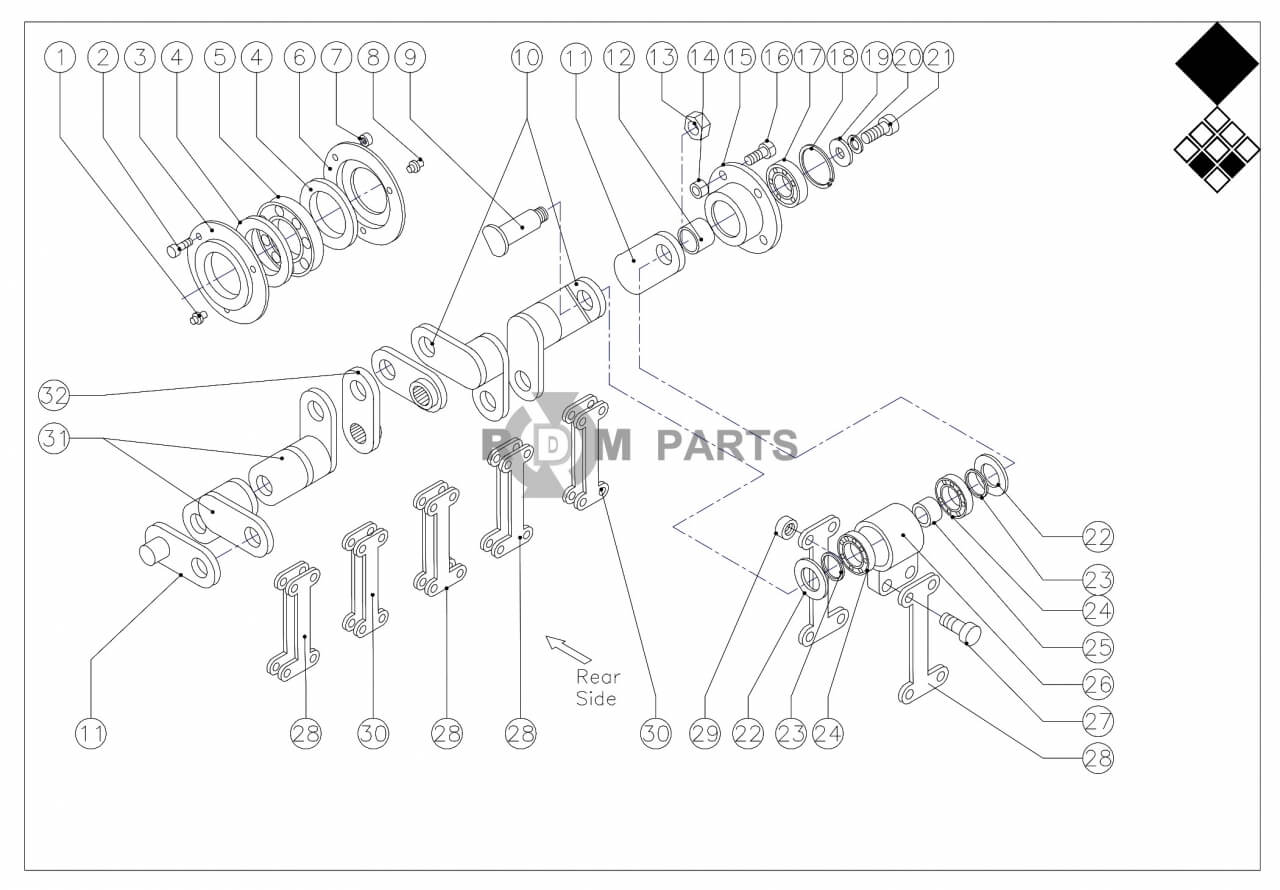 Replacement parts for VD7416 Krukas