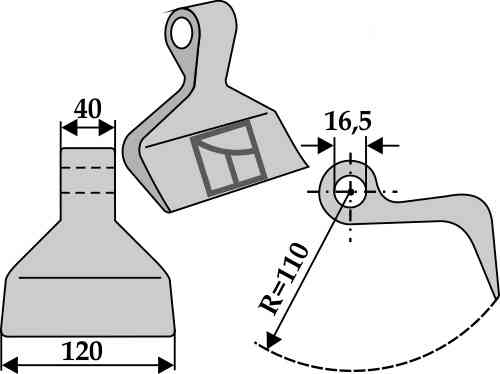 RDM Parts Hamerklepel passend voor Howard 222022267