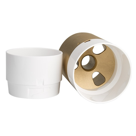 Discontinued - white metal cup - brass