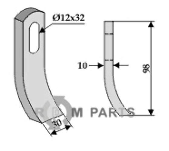 RDM Parts Klepel passend voor Herder 9572.2002