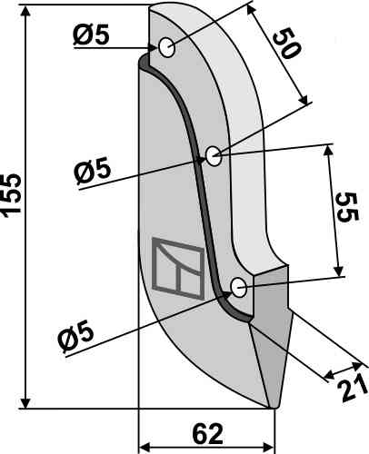 Metal seed share fitting for Reform 300.423.307-1
