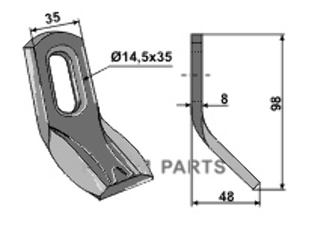 RDM Parts Y-kniv