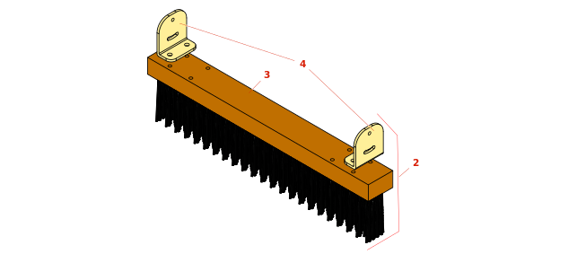 Toro Greensmaster Flex 1820 Out-Front Brush - Model 04266