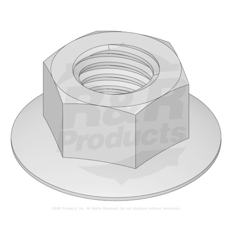 Locknut - flanged 3/8-16 whiz top lock