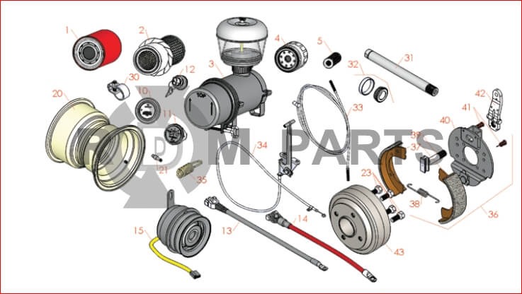 Replacement Parts For Tri-King 1670 Traction Unit