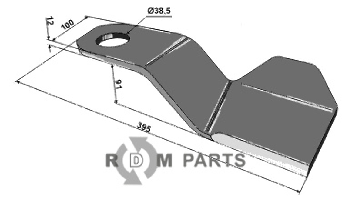 RDM Parts Kniv, venstre egnet til Mc Connel 7770731