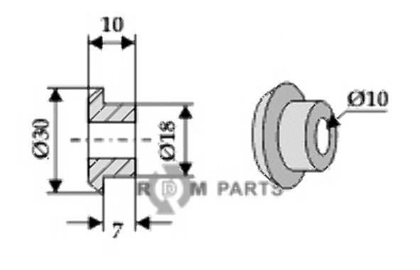 RDM Parts bus passend voor 060 016 0 4 van Claas