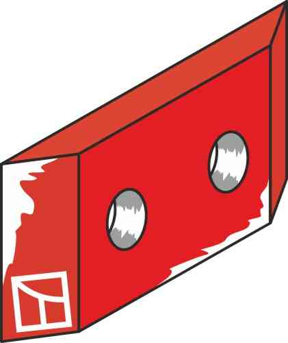 Landside beskytter beslag passer til Kverneland KK073614