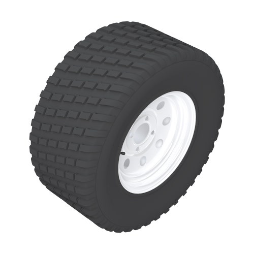 Tire & wheel - 24x9.50-12 (4 ply) turf master