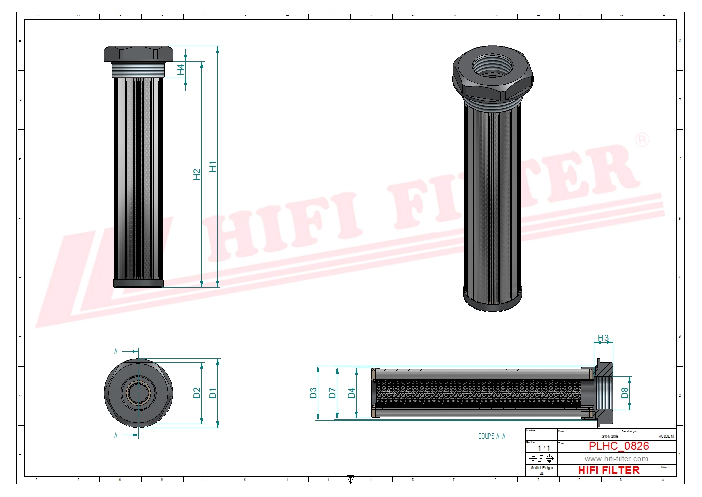 Hydraulic filter passend voor onergys 30065952