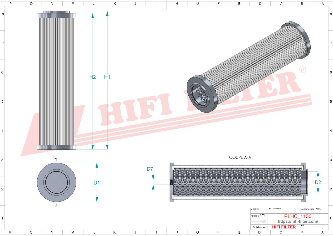 Hydraulic filter passend voor cnh 84484094