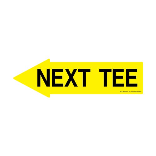 Decal - left next tee yellow/black