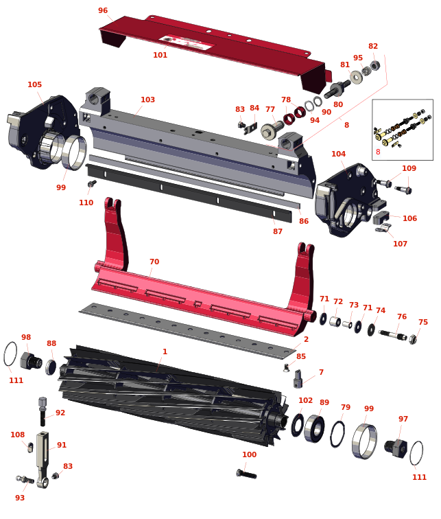 Toro Greensmaster 3050 Reel & Bedknife
