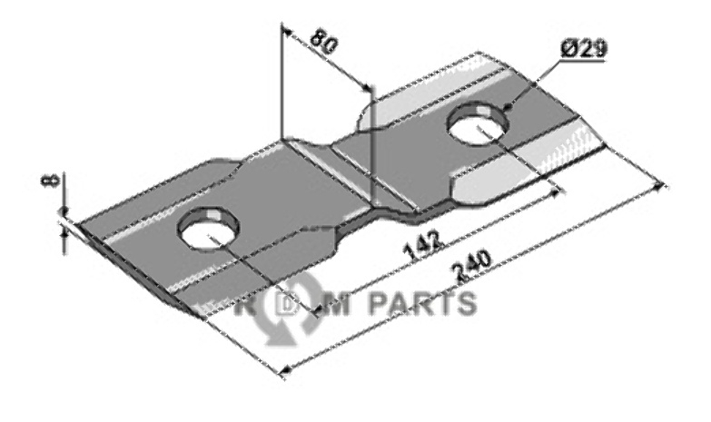 RDM Parts Comminution blade RDM Parts Comminution blade
